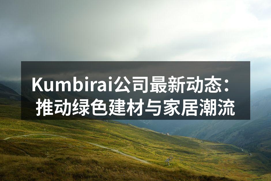 Kumbirai的生态砖系列展示